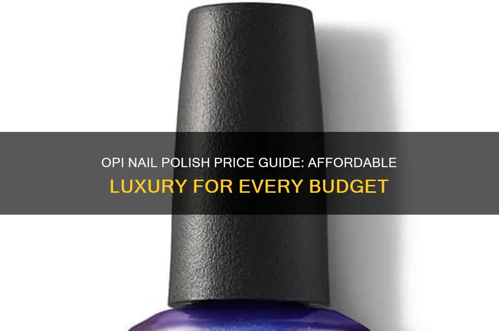how much does opi nail polish cost