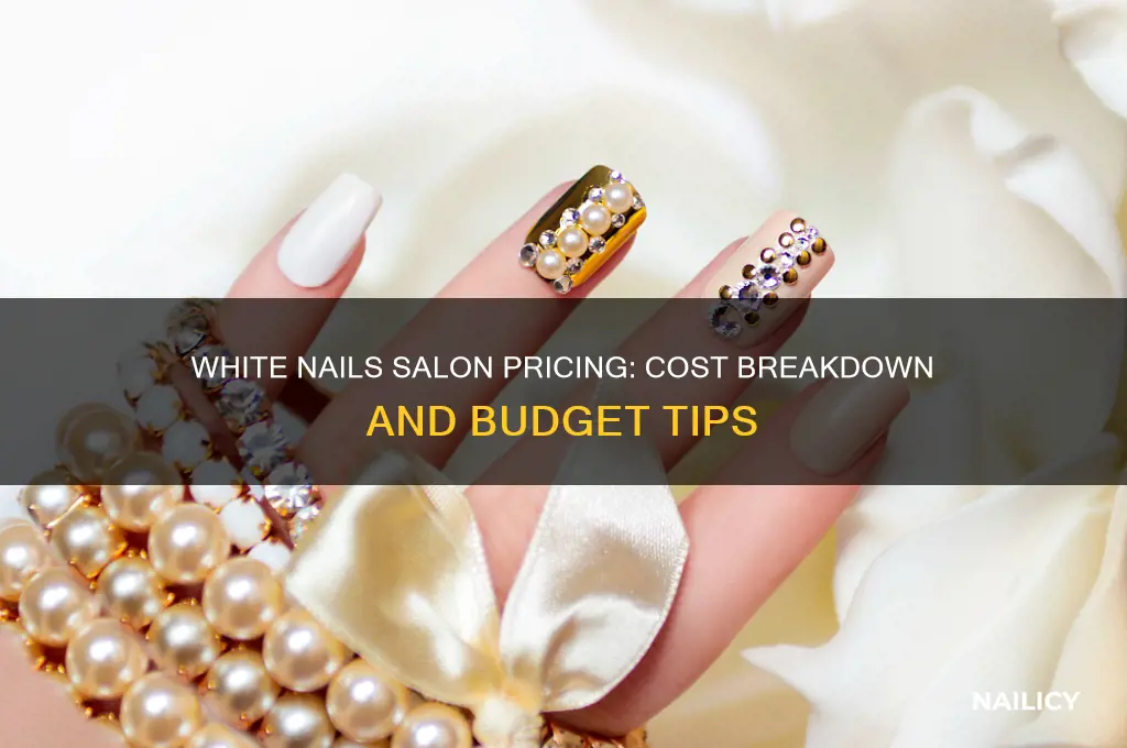 how much does white nails cost in salon