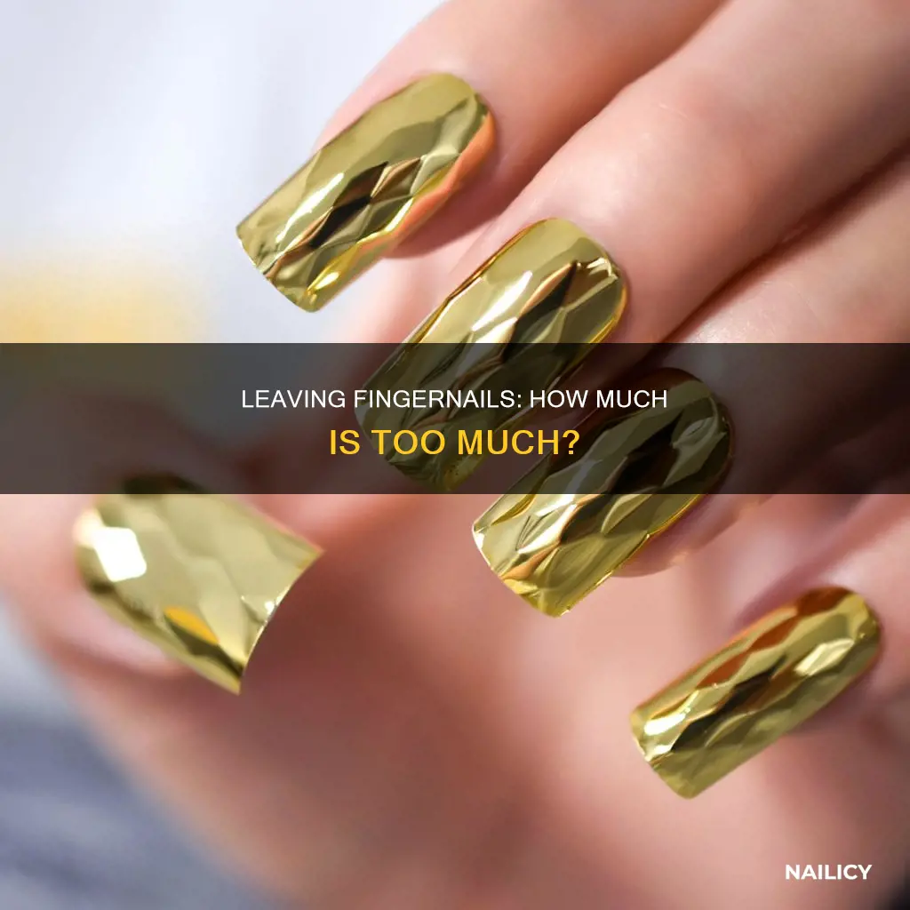how much finger nail to leave on