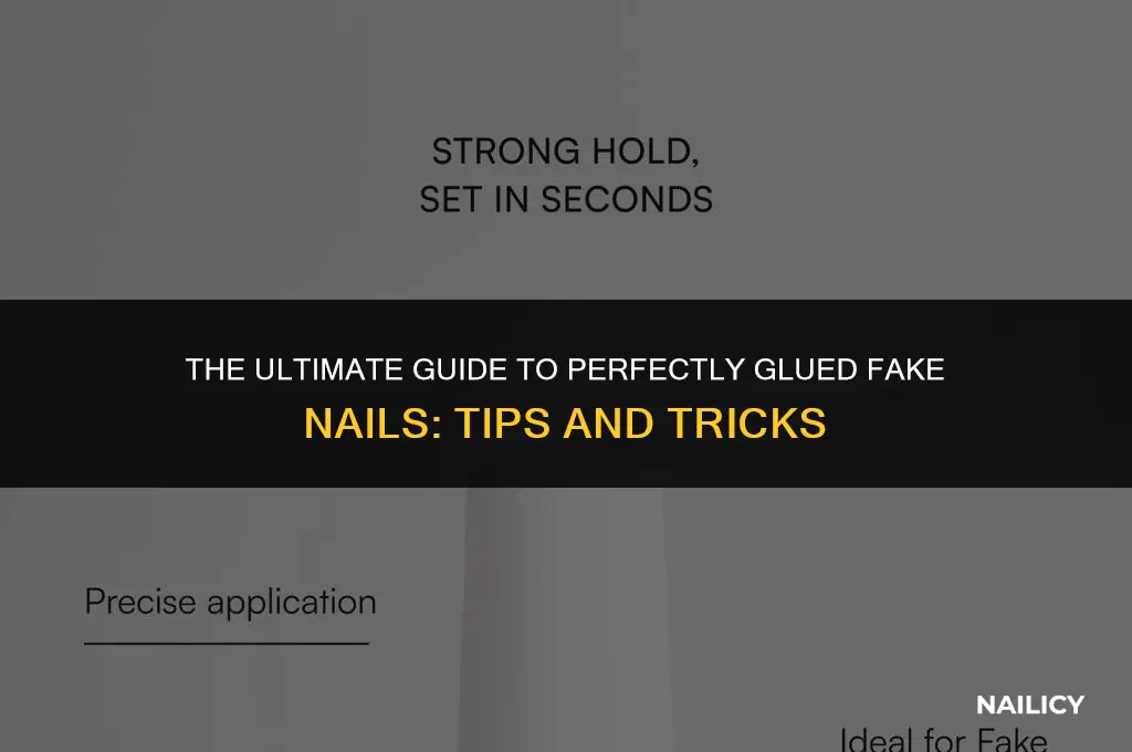 how much glue should i use for fake nails