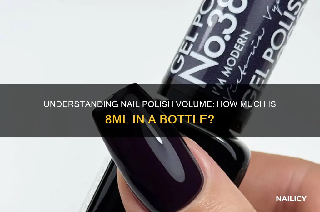 how much is 8 ml in nail polish bottle