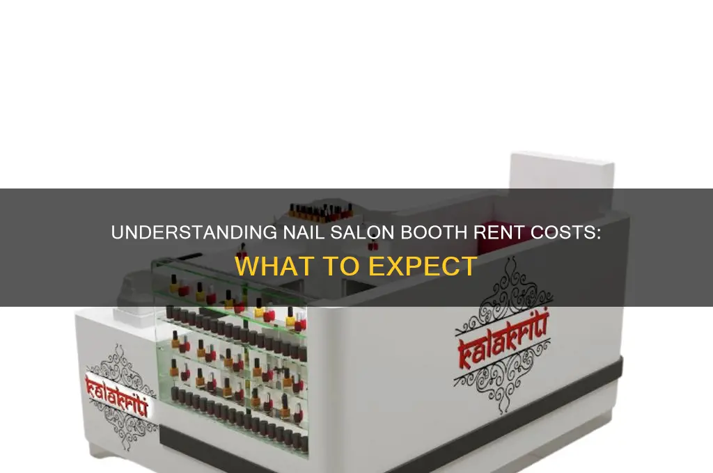 how much is booth rent at a nail salon
