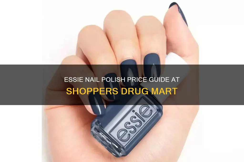 how much is essie nail polish at shoppers drug mart