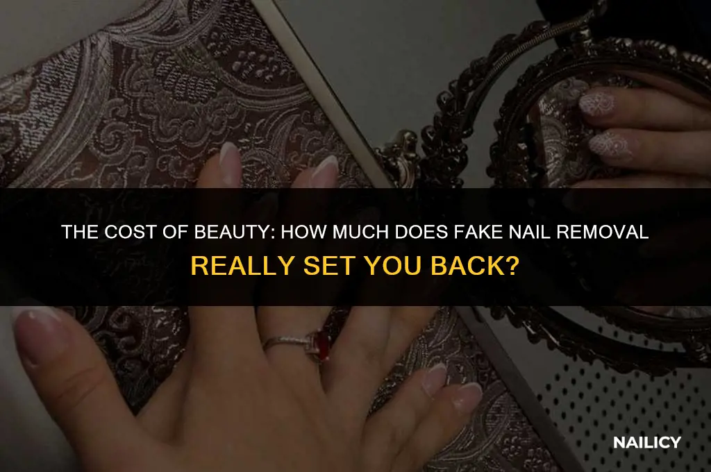 how much is it to get fake nails removed