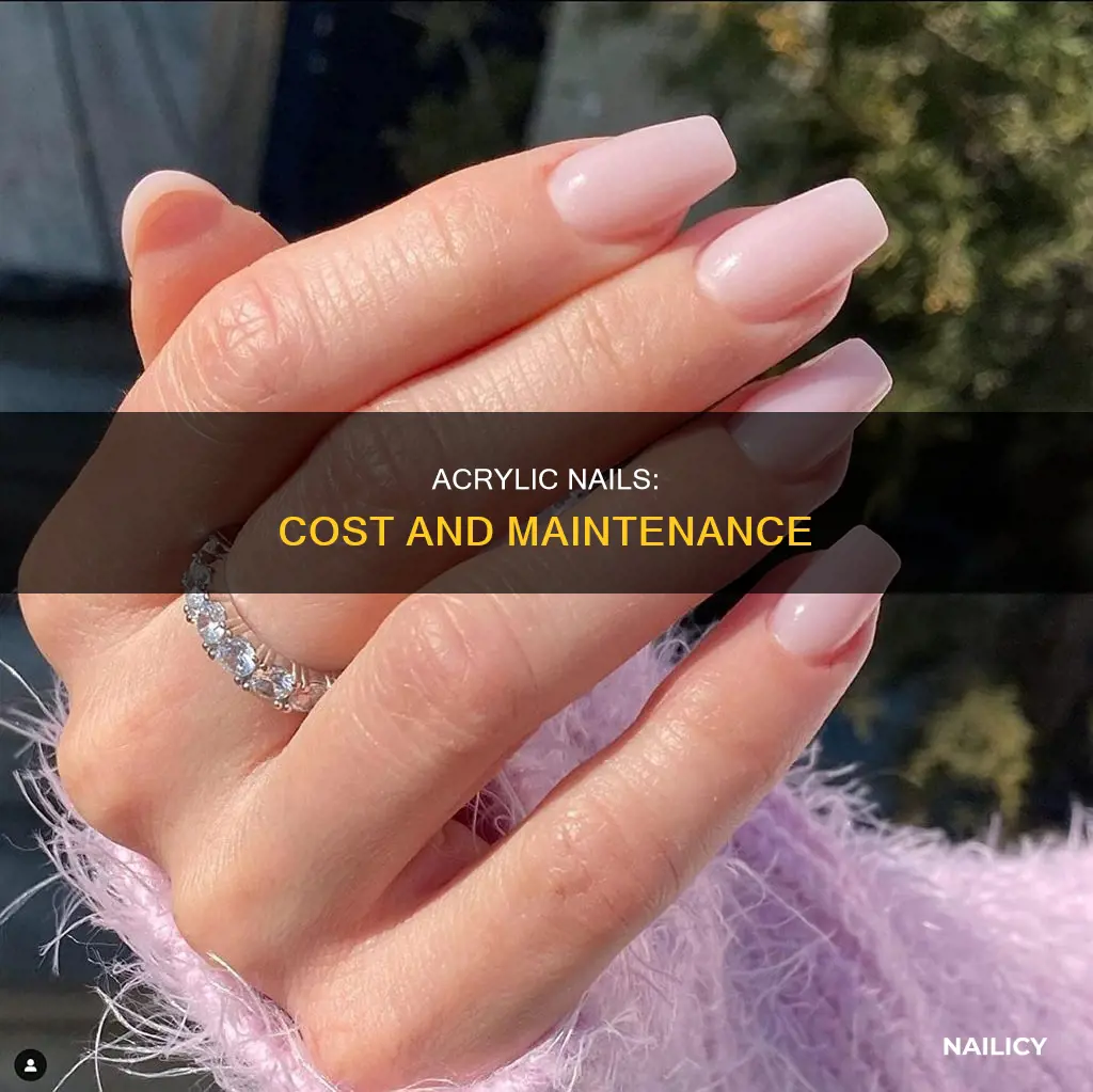 how much is long acylic nails