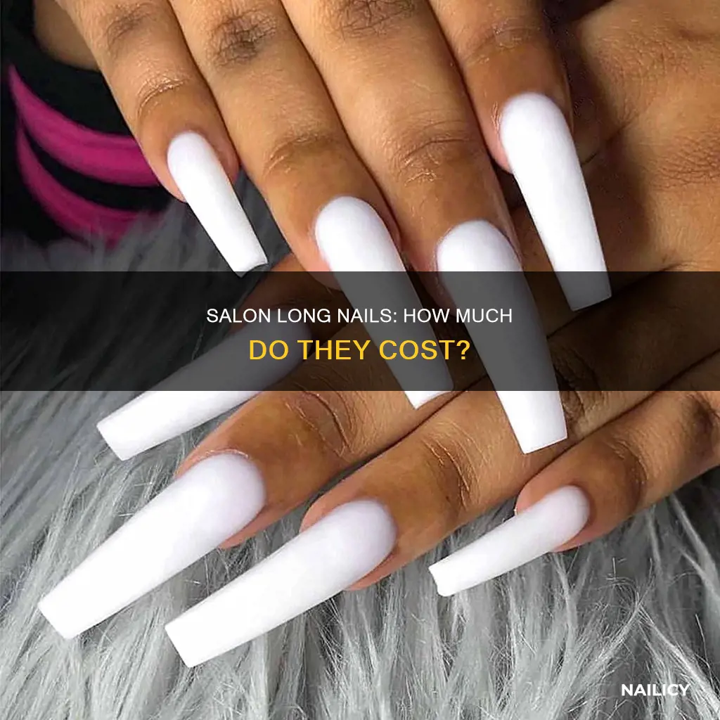 how much is long nails at the salon