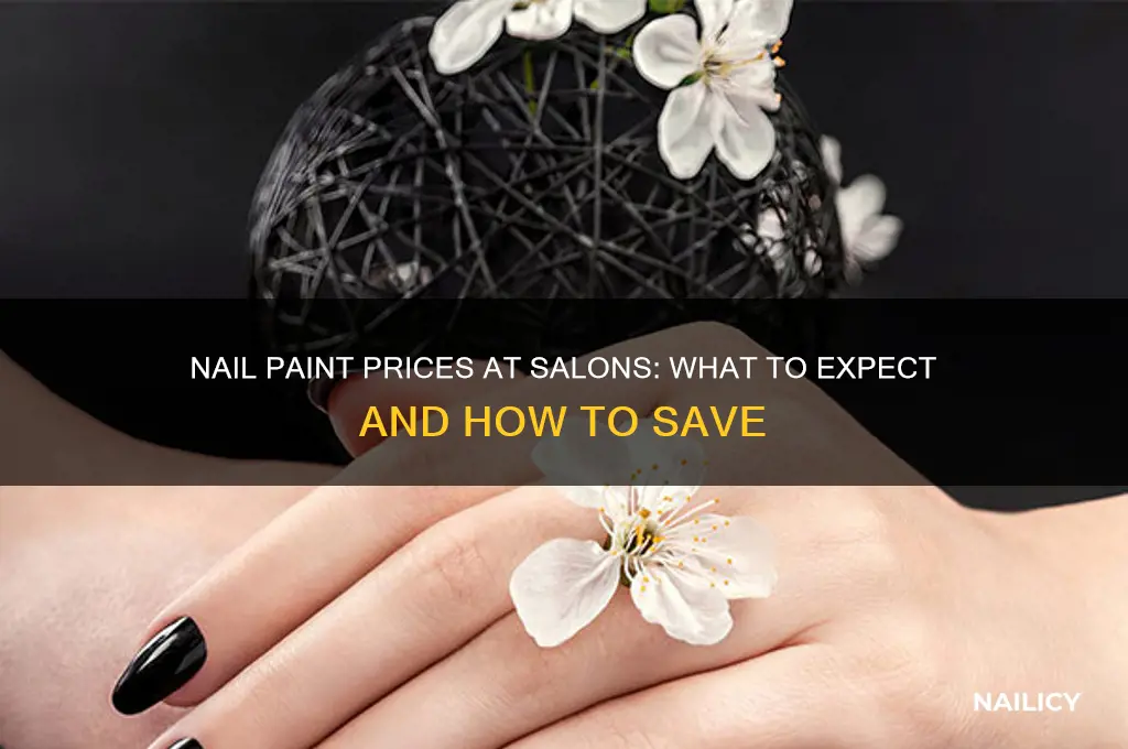 how much is nail paint at salon