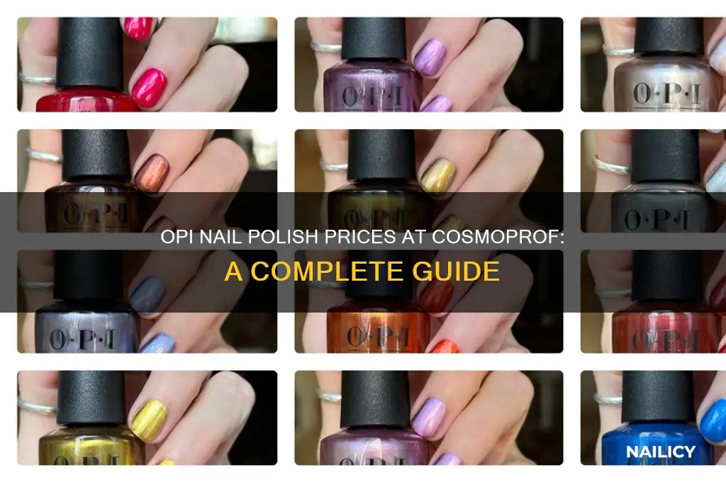 how much is opi nail polish at cosmoprof