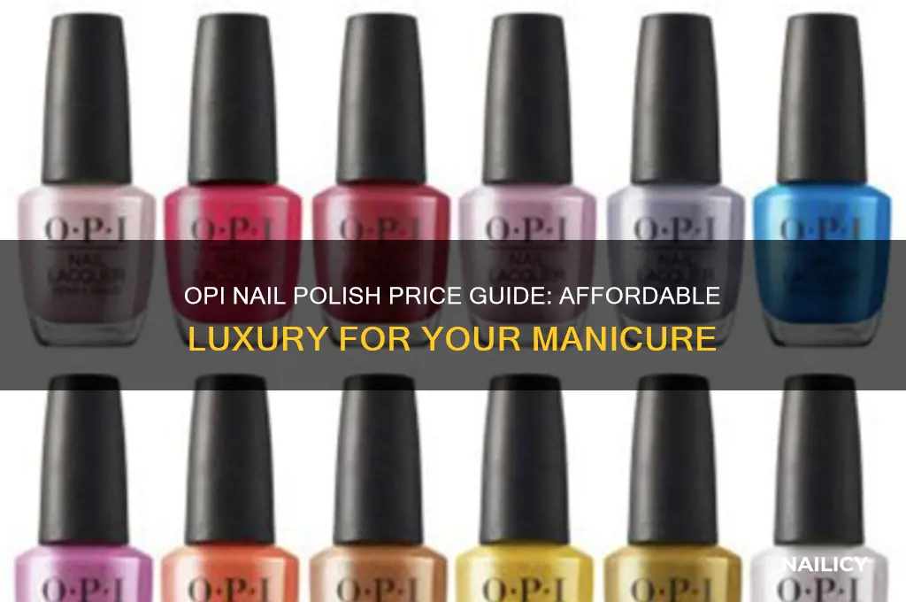 how much is opi nail polish