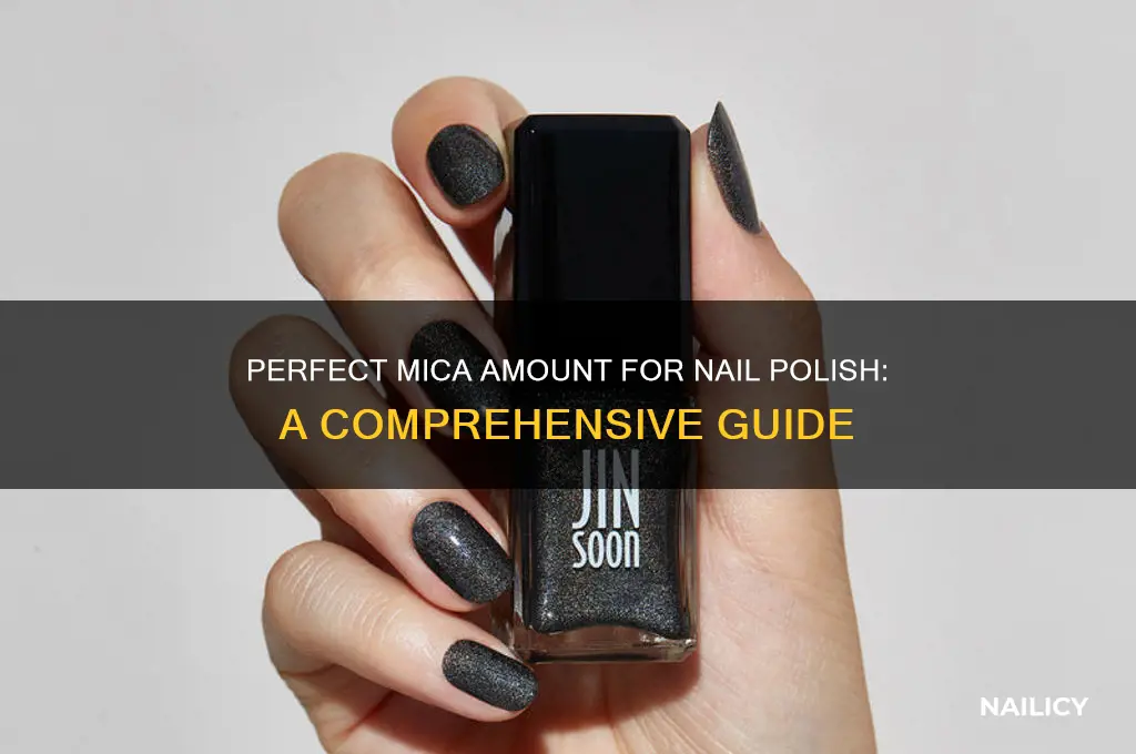 how much mica for nail polish