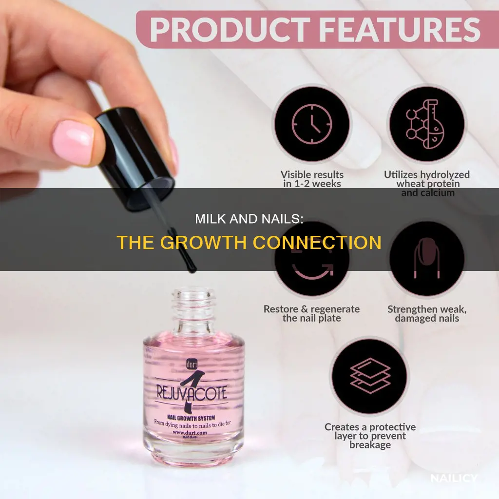 how much milk is needed for nails to grow