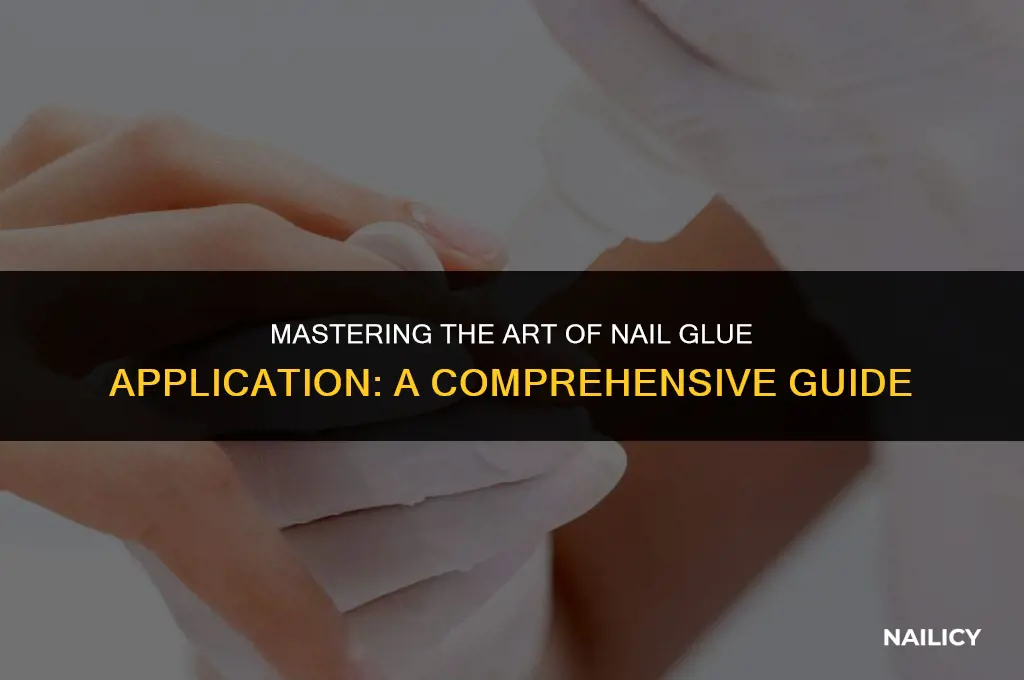 how much nail glue should i use