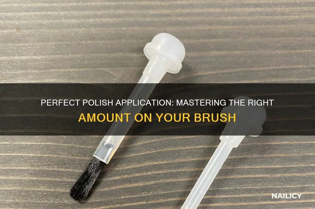 how much nail polish on brush