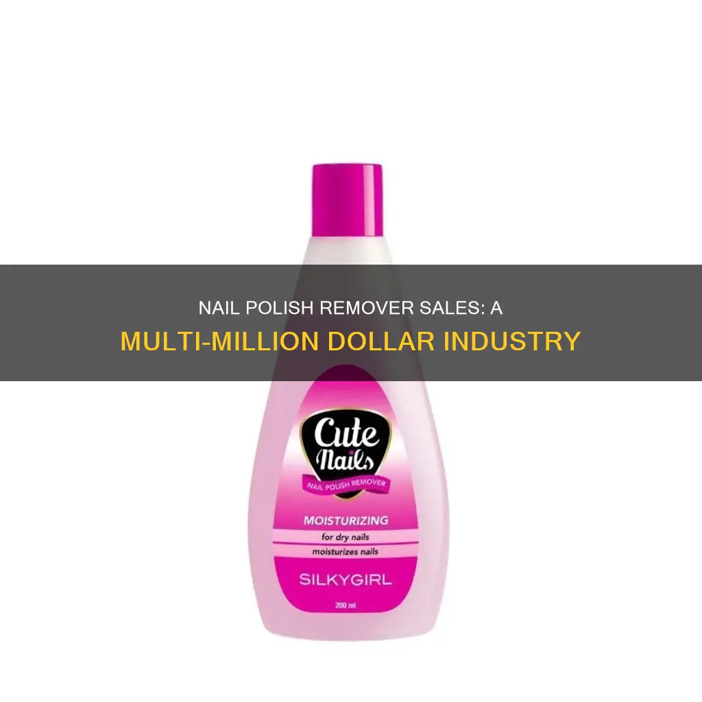 how much nail polish remover is sold each year