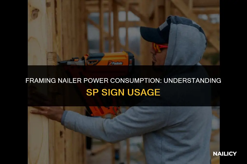 how much spsig does a framing nailer use