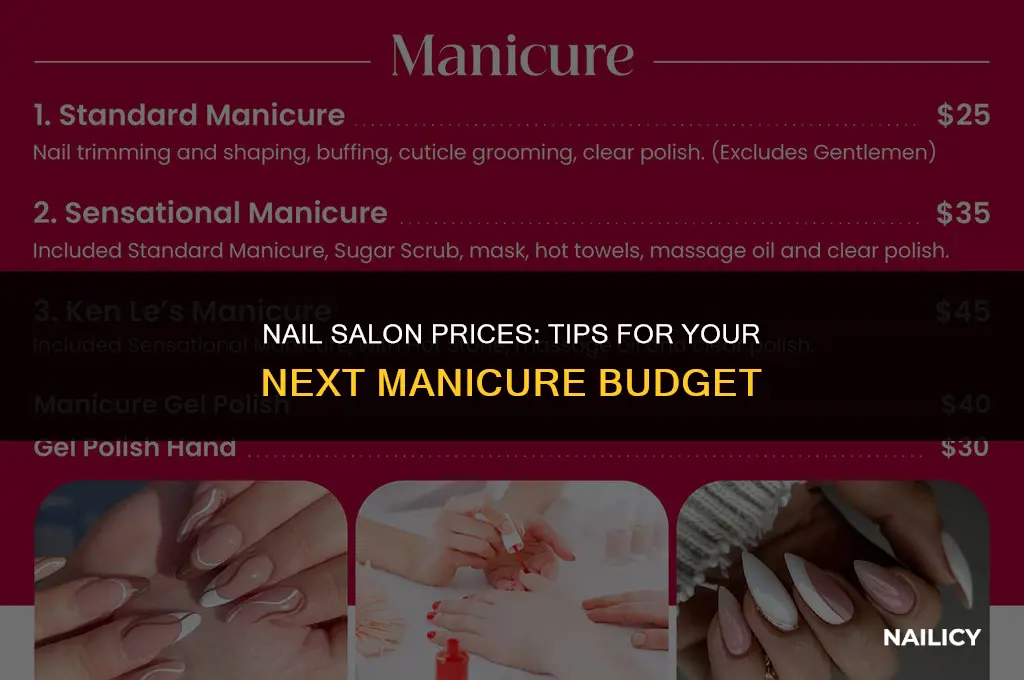 how much to get a set of nails done tips