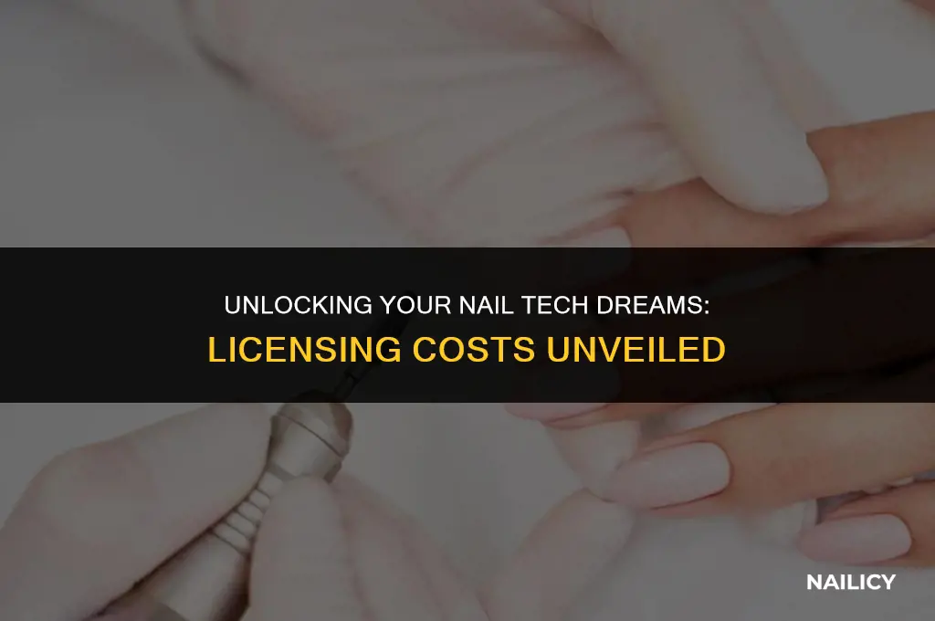 how much to get nail tech license