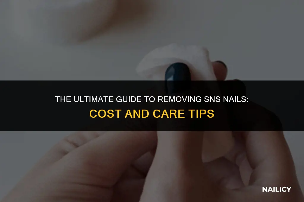 how much to get sns nails off