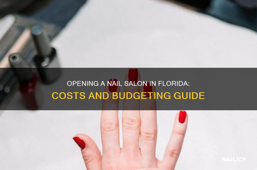 how much to open a nail salon in florida