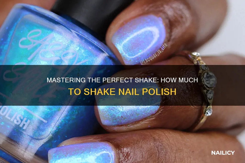 how much to shake nail polish