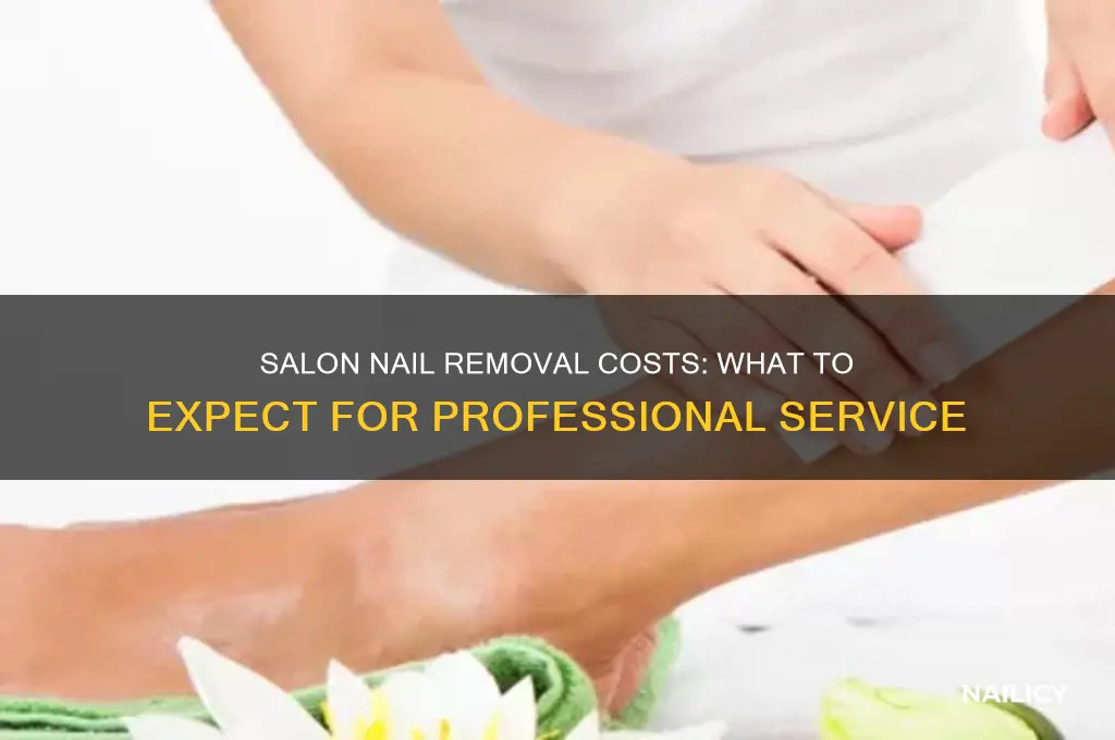 how much to take nails off in a salon