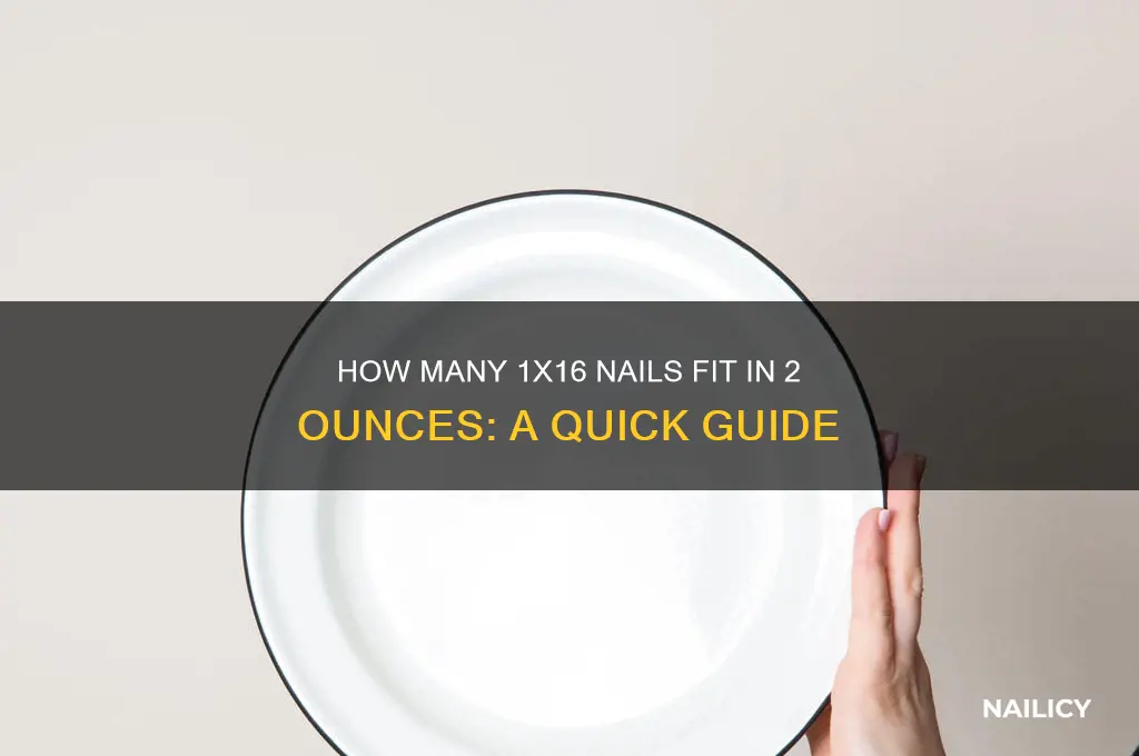 how nany nails are 2 oz 1x16