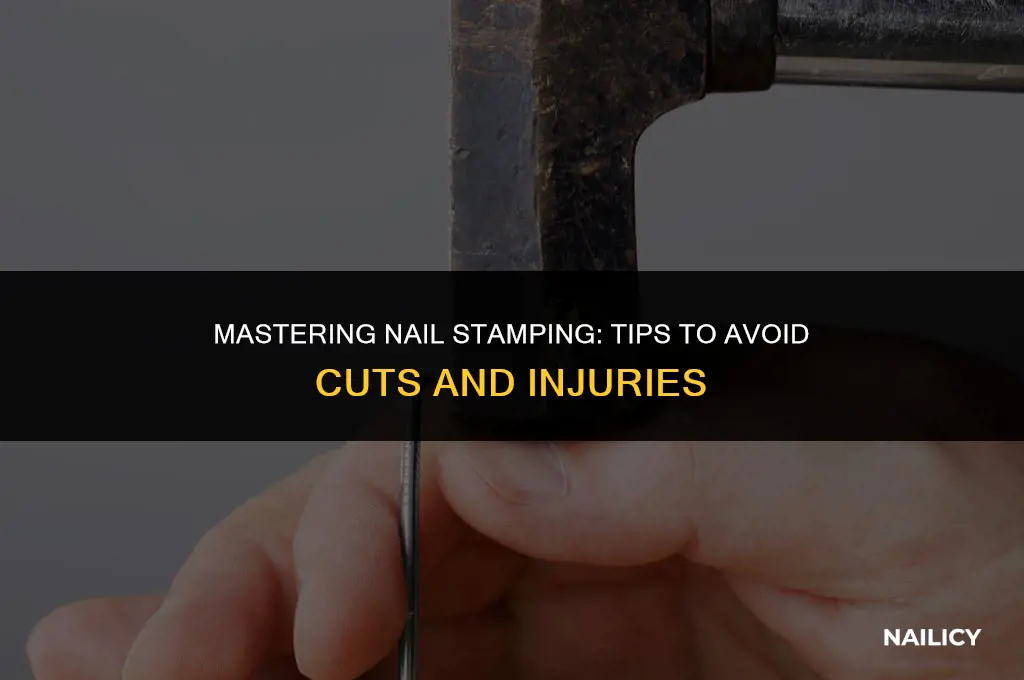 how not to get cut by nail stamping plate