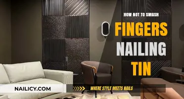 Safe Tin Nailing: Avoid Smashing Fingers with These Smart Tips