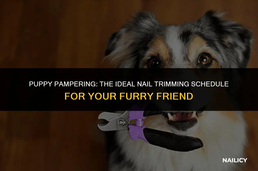 how often ahould my sog get his nails cut