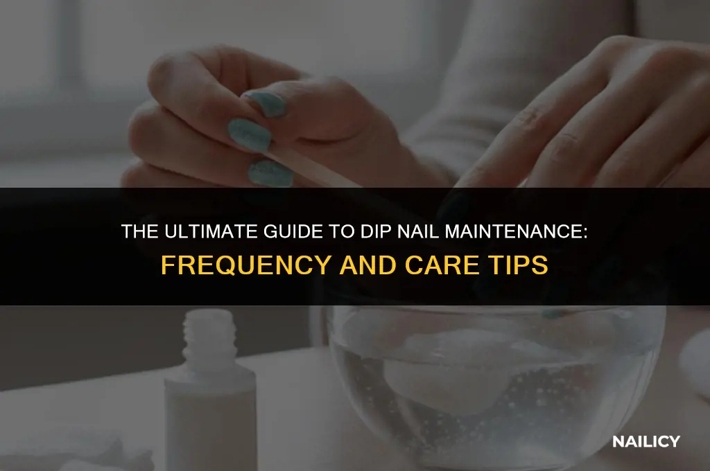 how often can you get dip nails