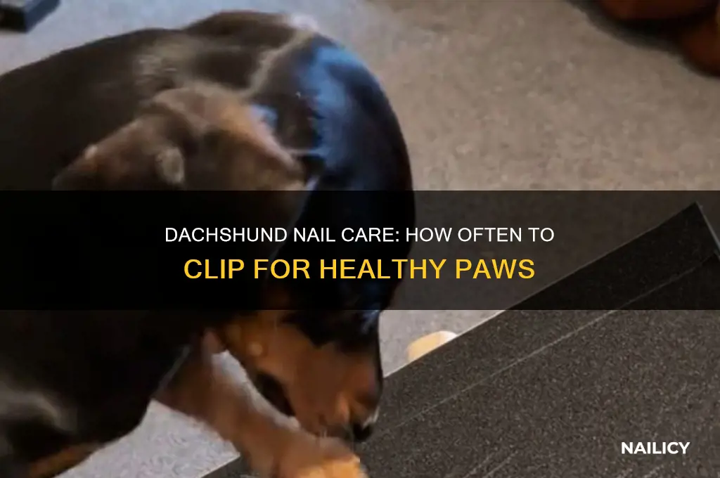 how often clip dachshund nails
