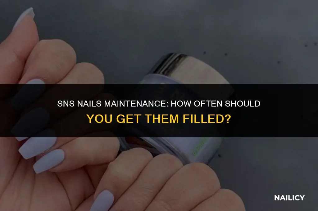 how often do i have to get sns nails filled
