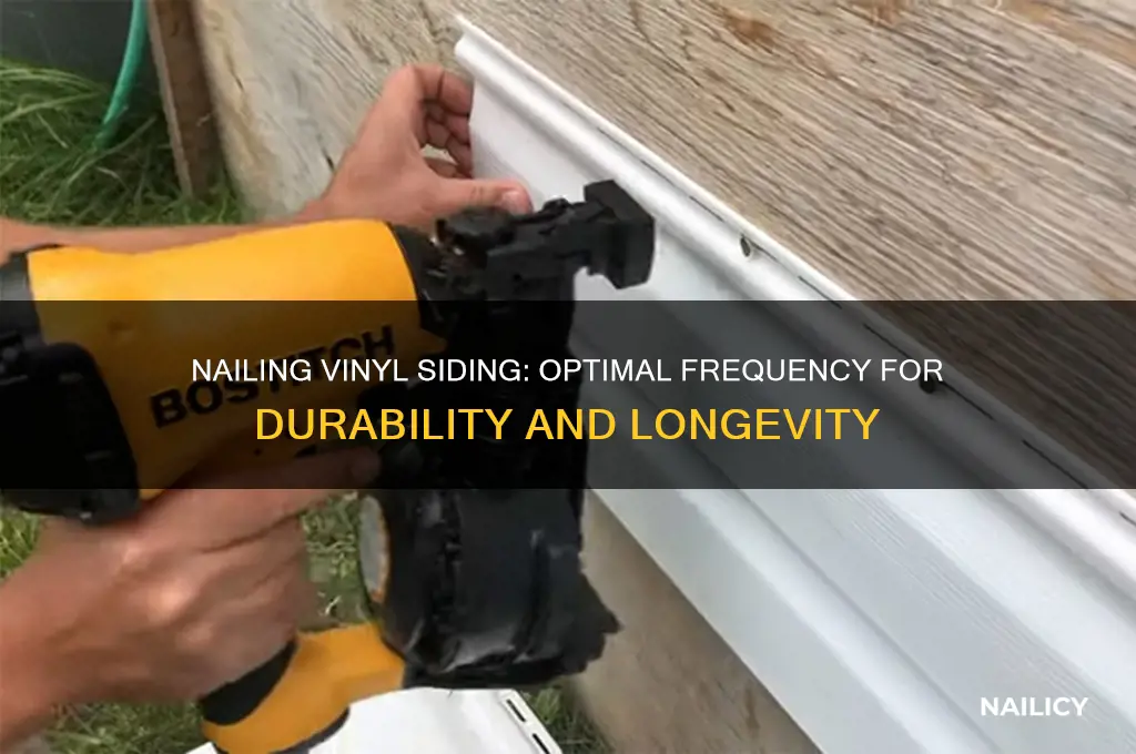 how often do i nail vinyl siding