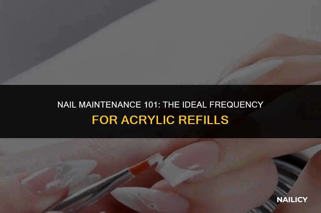 how often do you get nail fill for acrlyics