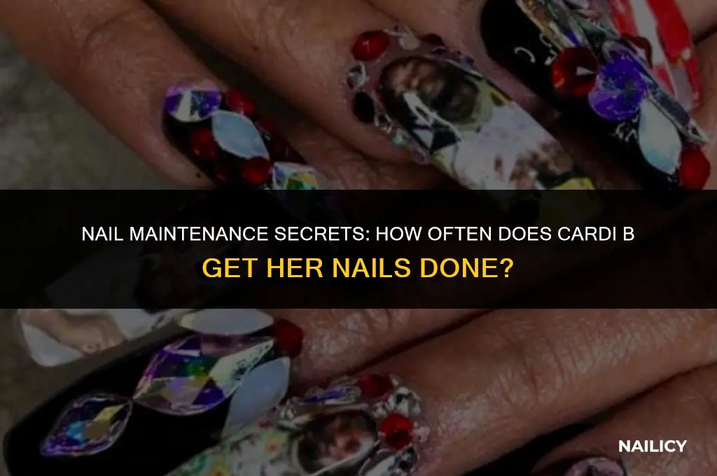 how often does cardi b get her nails done