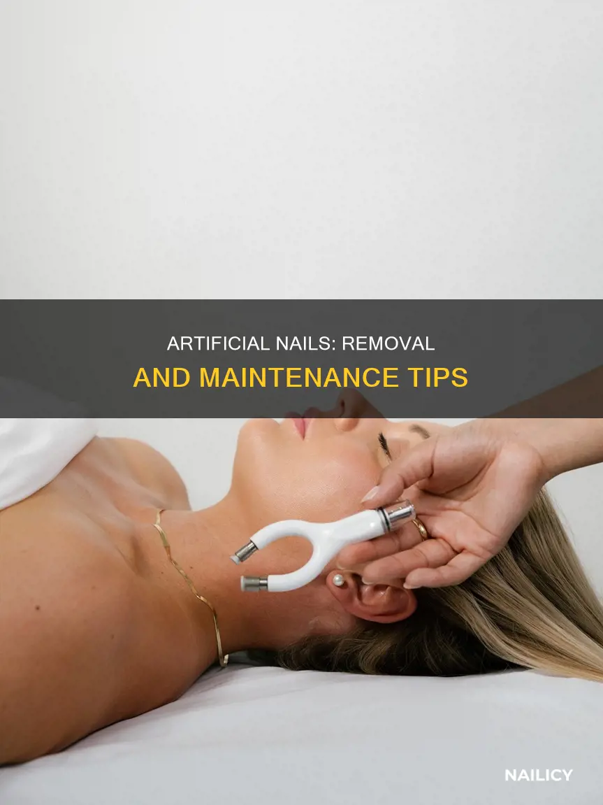 how often should i remove artificial nails