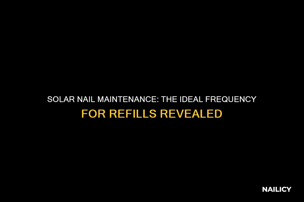 how often should you get fill i for solar nails