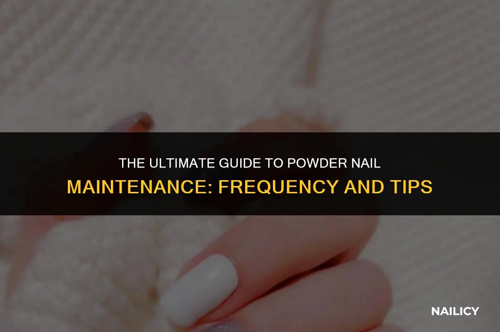how often should you get powder nails done