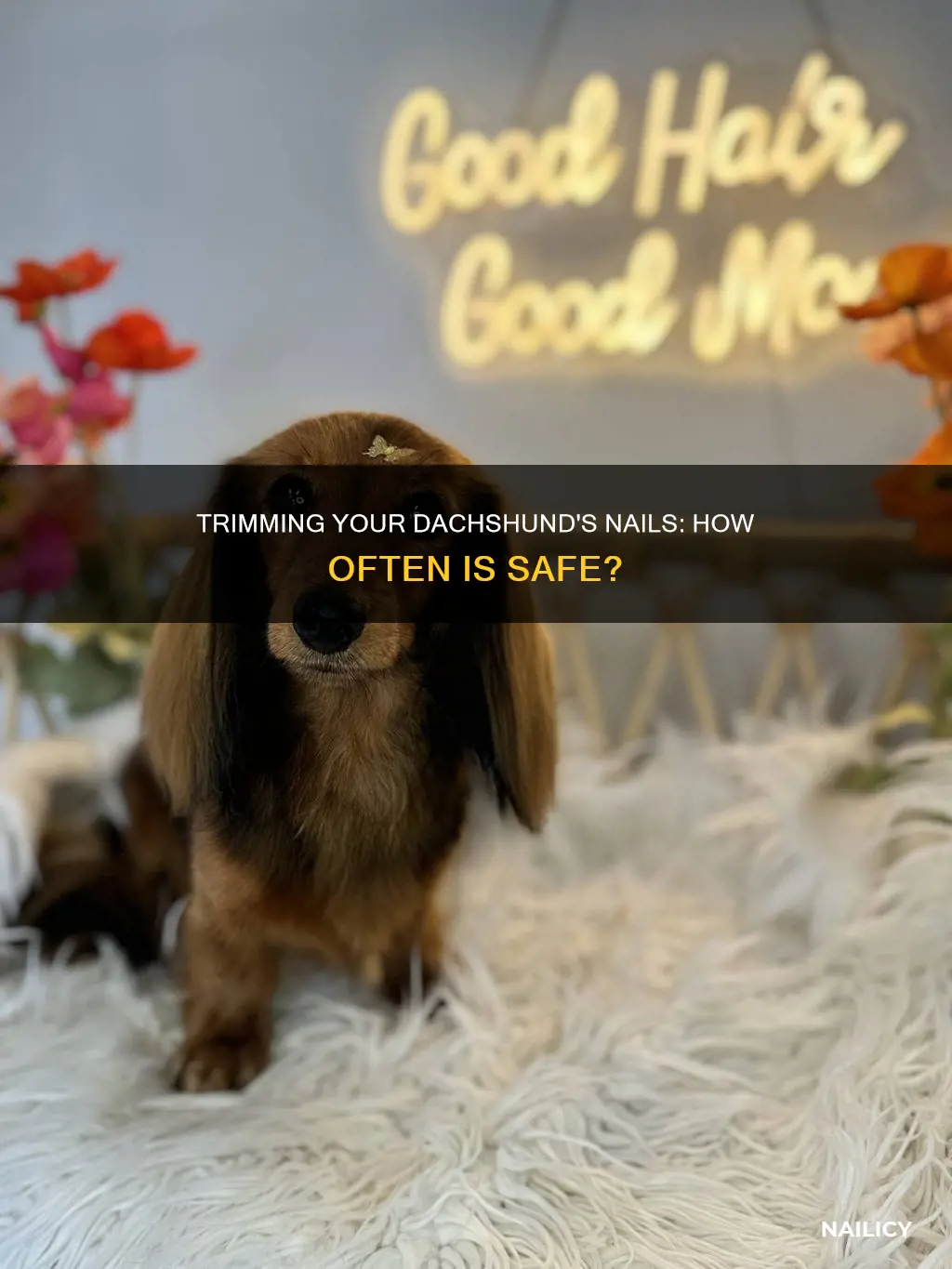 how often should you trim dachshund nails