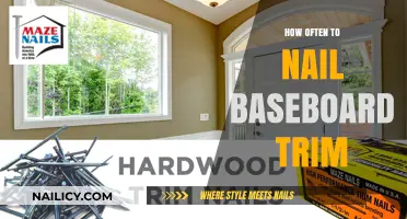 Nailing Baseboard Trim: How Often is Optimal?