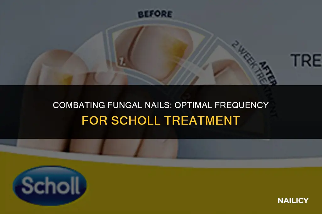 how often to use scholl fungal nail treatment