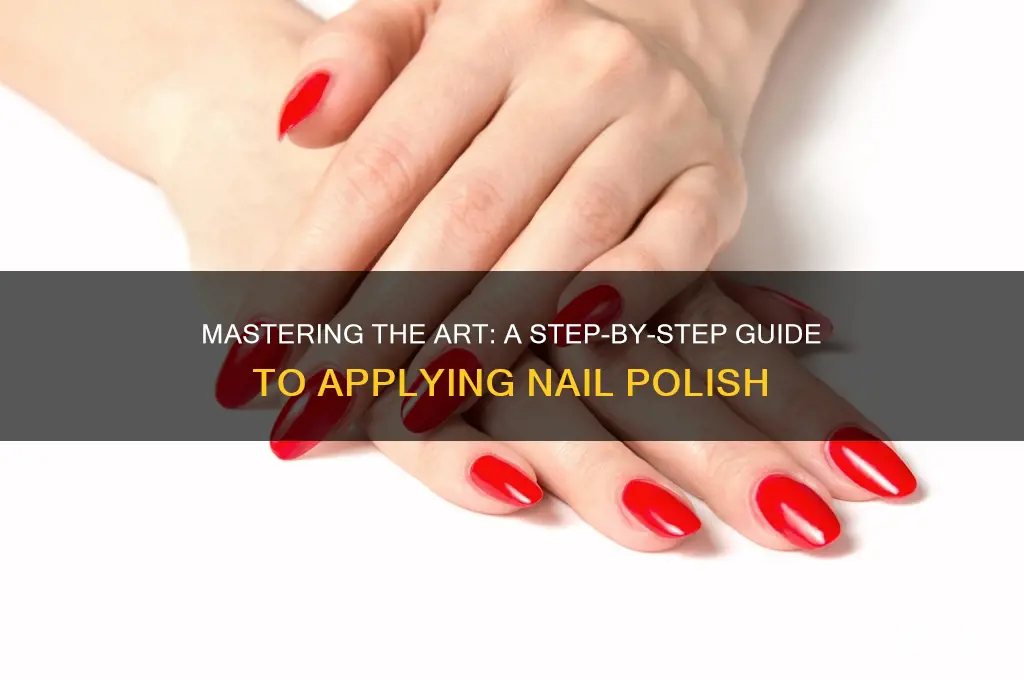 how ot apply nail polish