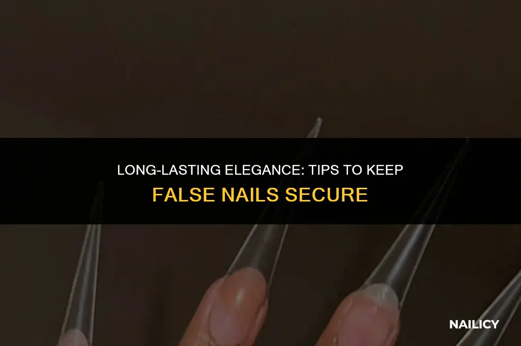 how ot get false nails to stay on