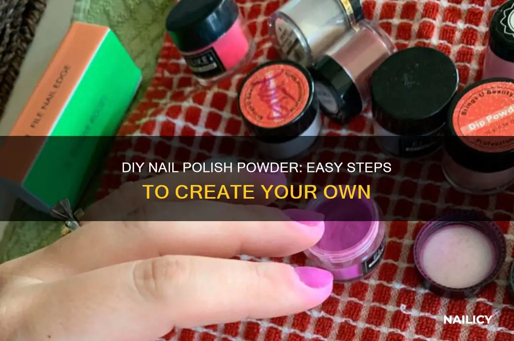 how ro create nail polish powder
