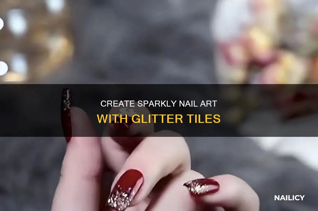 how ro make glitfer nail tils