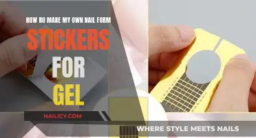 Creating Custom Nail Form Stickers for Gel Application