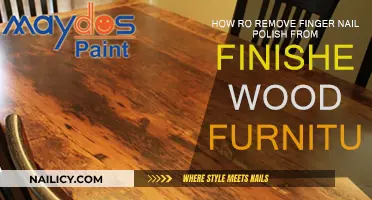 Removing Nail Polish Stains from Finished Wood Furniture