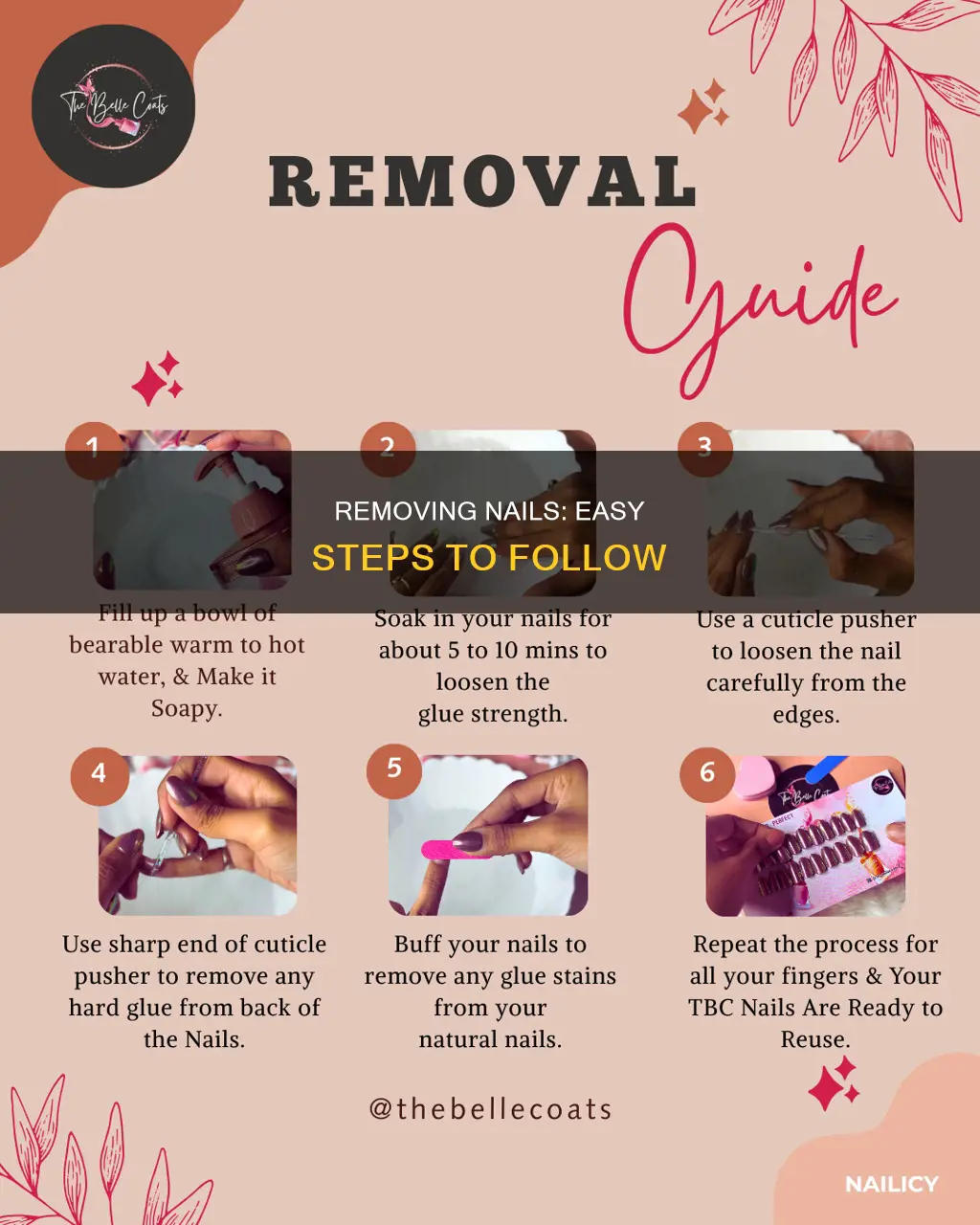 how ro remove nails