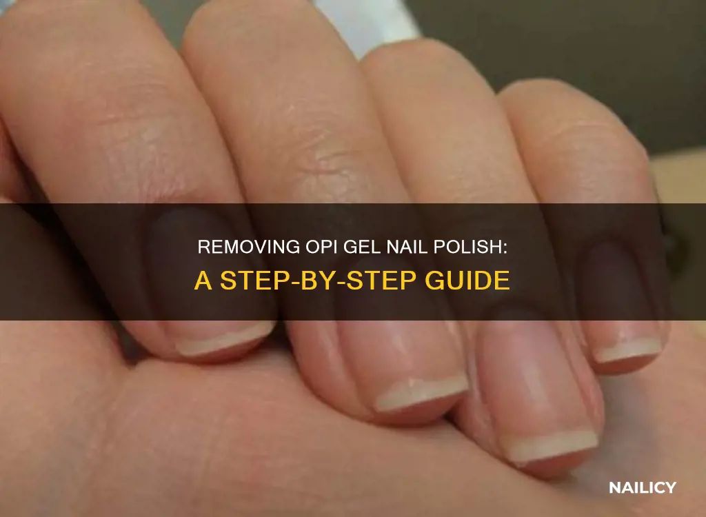 how ro remove opi gel nail polish