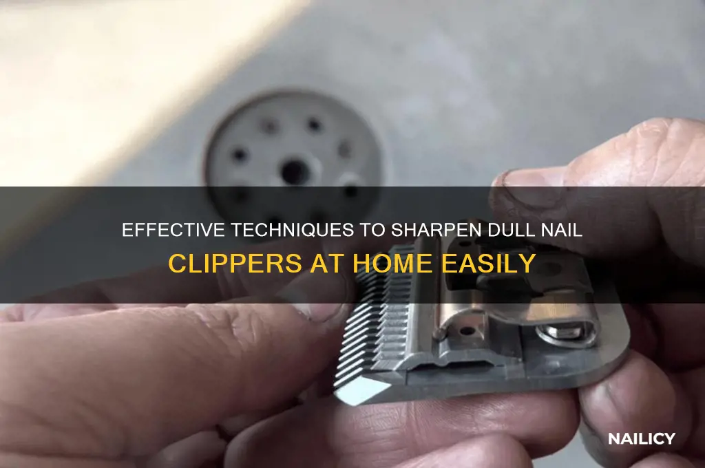 how sharpen nail clippers